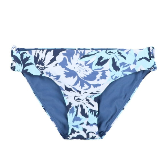 Roxy Womens Juniors Swim Bottoms Hipster Blue Flowers Xs New