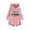 Pink, variant on WXLWZYWL Womens Christmas Hoodies Fleece Cute Cat Ear Hooded Loose Sweatshirt Xmas Graphics Printed Fuzzy Warm Long Hoody Jumper Button Down Pullover Fall Winter Coats
