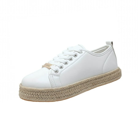 

BELLZELY Wide Width Women Shoes Clearance Fashion Sneakers Shoes Casual Shoes Concert Low Cut Lace Up Shoes