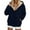 Navy, variant on Gamivast Fleece Lined Jackets Women Zip up Oversized Winter Long Sleeve Hooded Fuzzy Coats with Pockets Casual Work Drawstring Outerwear Coats for Winter Cold Weather
