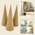 thumbnail image 2 of FVDPWYE 3 Pieces Paper Mache Cones Open Bottom for Crafts Party Supplies Versatile Fine Motor Hands on Cardboard Cones for Party Hats, 2 of 11