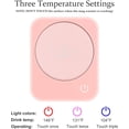 thumbnail image 2 of Calentador de taza de café eléctrico, función de carga USB e interruptor de gravedad, ajuste de temperatura, seguro y confiable, hermoso diseño compacto, regalo para seres queridos, 2 of 5