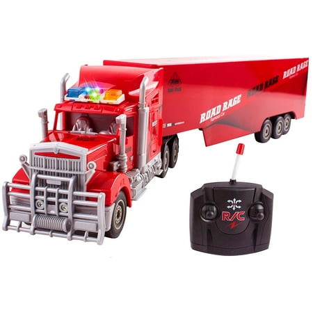 Toy Semi Truck Trailer 23" Electric Hauler Remote Control ...