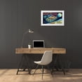 thumbnail image 3 of Retrobot 24x16 White Modern Wood Framed Museum Art Print Titled - Battery Operated Moon Patrol XT-978, 3 of 4