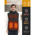 thumbnail image 4 of SAILWIND Men's Lightweight Heated Vest Smart Electric Rechargeable Jacket With Removable Hood (Battery Included), 4 of 8