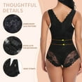 thumbnail image 6 of VASLANDA Womens Open Bust Shapewear Bodysuit Tummy Control Shaping Bodysuit Full Body Shaper Slimmer Briefer, 6 of 7