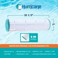 thumbnail image 3 of Hurricane 12 Pack HF7489-04 Advanced Pool and Spa Filter Cartridge Replacement, 3 of 7
