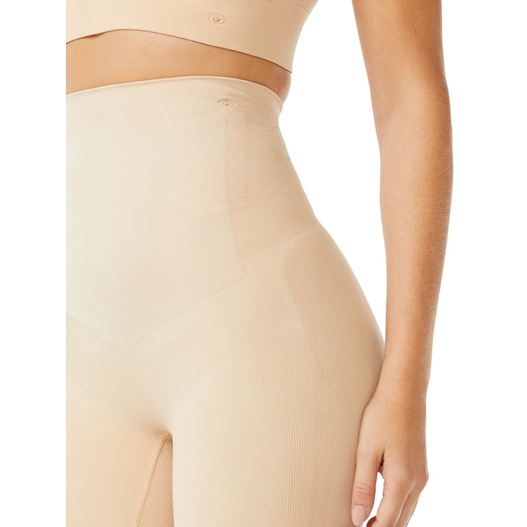 SPANX Mid Thigh Smoother Shorts Womens Small Beige Shapewear Compression  New