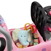 Radio Flyer Creativity Car, 3 in 1 Push Walker & Ride-on with Interactive Features, Pink