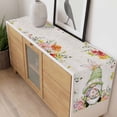 thumbnail image 4 of Gnomes Easter Table Runner - 90 Inch Long, Kitchen Dining Table Runner Dresser Scarves, Eucalyptus Spring Floral Eggs Rustic Vintage Farmhouse Decor for Coffee Tables Wedding Party Banquet, 4 of 8