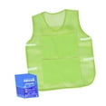thumbnail image 2 of SunniMix Cooling Vest Adjustable Ice Cooling Vest for Cooking Fishing Hot Weather Working Green, 2 of 8