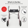 thumbnail image 3 of Andador todoterreno Carbon Overland de byACRE para adultos: 7 kg, 4 ruedas y asiento. Andador con asiento y ruedas. El andador plegable todoterreno con ruedas y asiento más ligero del mundo., 3 of 5