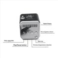 thumbnail image 4 of 3X TD-V26 Receptor de Radio FM Portátil Digital Mini Altavoz LED Altavoz Inalámbrico Soporte para MP3 Tarjeta SD/TF Negro, 4 of 4