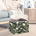 thumbnail image 5 of Fish and Lotus Flowers on Black Large Storage Bins with Linen Collapsible Lid Storage Box 16.7 x 12.6 x 11.8in, 5 of 7
