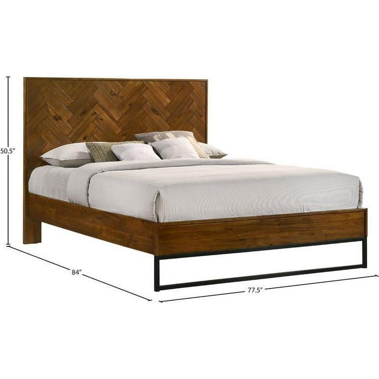 Meridian Furniture Reed Wood Queen Bed Meridian Furniture Reed Wood Queen Bed
