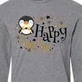 thumbnail image 4 of Inktastic Happy New Year with Cute Penguin Long Sleeve T-Shirt, 4 of 5