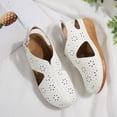 thumbnail image 5 of Closed Toe Sandals Women: Summer Dressy Wedge Sandal - Fisherman Comfortable Hollow Out Sandals, 5 of 9