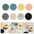 thumbnail image 2 of Coasters Tea Cup Mat Table Pad Round Silicone Heat Resistant Mat For Drink Coffee Mug Glass Beverage Holder, 2 of 12