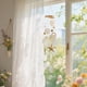 thumbnail image 1 of Campana de viento de madera con conchas y cuentas para la decoración del hogar | Adorno colgante artesanal para ventana | Ambiente relajante para interiores y exteriores, 1 of 6