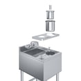 thumbnail image 4 of AmGood 22 in. x 18 in. Mixology Station - Underbar Hand Sink with Glass Rinser and Dipper Well, 4 of 12