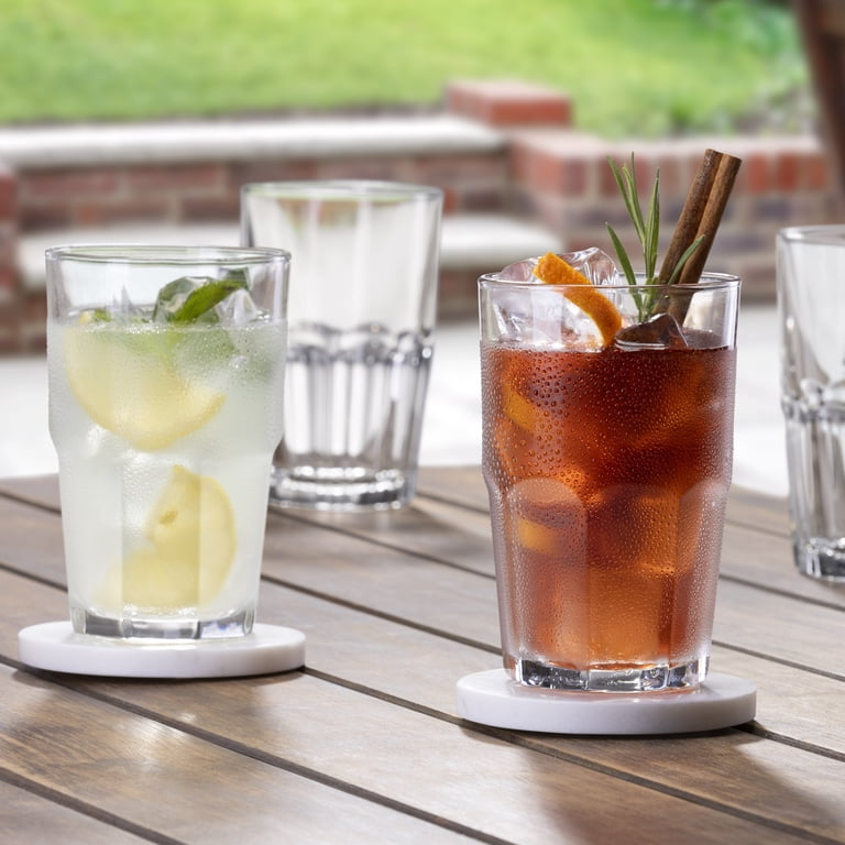 Mainstays Cross Plains Tumbler Drinking Glasses 16 oz 4 Pack