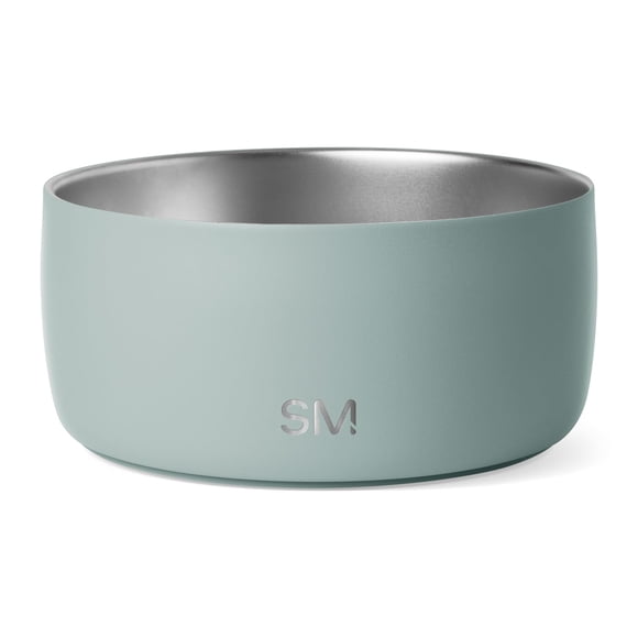 Simple Modern Bol pour Animaux en Acier Inoxydable pour Chiens et Chats / Bols Alimentaires en Acier Inoxydable Isolés pour Chien Chat / Collection Bentley / Moyen (32oz) / Mer