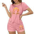 thumbnail image 4 of Hvot&aat Womens Halloween Pajamas Short Set Spooky Season Graphic Cute Tops and Shorts Loungewear, 4 of 6