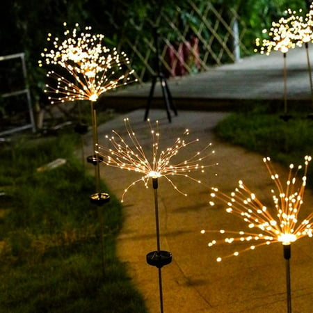 Floor Lamp Outdoor Led Solar Firework, Fairy Light Floor Lamp