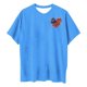 thumbnail image 3 of Camiseta de Cuello Redondo Impresa Delantera Y Trasera Del Día de la Independencia de las Mujeres, Tops Cortos Casuales para las Mujeres, 3 of 5
