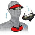 thumbnail image 4 of Pro Shade 3-in-1 Sport Visor - Changes From Visor to Eyewear Case in Seconds! (Leopard Print Fur), 4 of 5