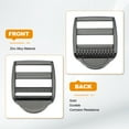 thumbnail image 3 of Uxcell Ladder Lock Buckle Slide Zinc Alloy Adjustable Webbing Strap Release Buckles 1", Black-Gray, 8 Pack, 3 of 6