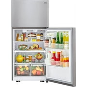 LG LTCS20020S 30 Wide 20.2 Cu. Ft. Energy Star Rated Top Freezer Refrigerator - Stainless Steel NEW