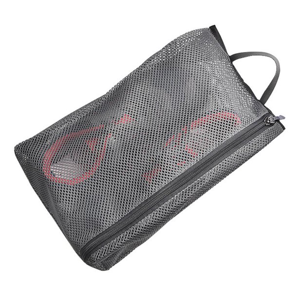 Bolsas de zapatos de viaje de malla Almacenamiento de cremallera Organizador transpirable Bolsa de cosméticos