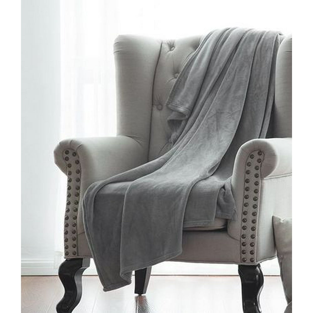 Throw Size Soft Cozy Warm Polyester Lightweight Blanket 50" x 60