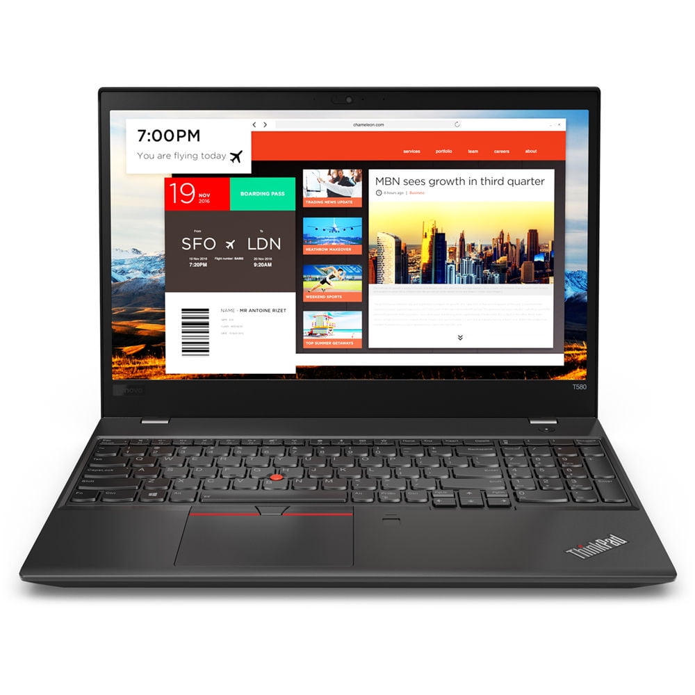 Lenovo ThinkPad T580 Business Laptop, 15.6" FHD IPS, Core i5 up to 3.60