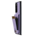 thumbnail image 4 of Compatible with Samsung Galaxy Note 20 Flip Wallet Phone Case with Card Holder Elastic,Magnetic Back Flip Kickstand Cover Premium PU Leather Business Classic Style Shockproof Case,Purple, 4 of 8