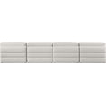 thumbnail image 4 of Meridian Furniture Beckham Beige Durable Linen Textured Fabric Modular Sofa, 4 of 13