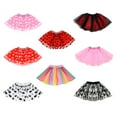 thumbnail image 3 of SeasonsTrading Pink & White Polka Dot Tulle Tutu Lined Skirt - Girls Minnie Princess Costume, Birthday Party, Cosplay, Cruise, Dance Dress Up, 3 of 3