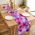 thumbnail image 3 of Table Runner 90 Inches Long for Kitchen Dining, Spring Floral Dresser Scarf Farmhouse, Dining Table Decorations for Wedding/Parties, Watercolor Flowers Leaves Vintage 13 x 90 In, 3 of 8