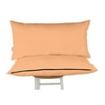thumbnail image 1 of Vargottam Indoor/Outdoor Polyester Fabric Lumbar Pillow With Insert, All-Weather Waterproof Decorative Throw Pillow for Patio Furniture-Set of 2 - Light Peach, 1 of 7