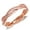 Rose Gold, variant on UIONEN Rose Gold Stack 925 Silver Twisted Ring Wedding Party Women Fashion Jewelry Size 9