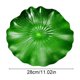 thumbnail image 3 of Juego de 10 hojas flotantes artificiales de nenúfar para estanques y fuentes de agua, plástico impermeable, color verde, 13 cm, 18 cm, 28 cm., 3 of 6