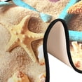 thumbnail image 6 of SKYSONIC 2'X6' Summer Beach Starfish Runner Rug with Rubber Backing, Seashells Conch Sand Non Slip Entryway Rug Runner Washable Soft Area Rug Carpet for Hallway Bedroom Kitchen Decor, 6 of 6