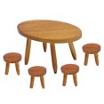 thumbnail image 3 of 1:12 Table Chairs, Exquisite Workmanship Decoration Dollhouse Round Table Lifelike  For House Model For Room Box, 3 of 8