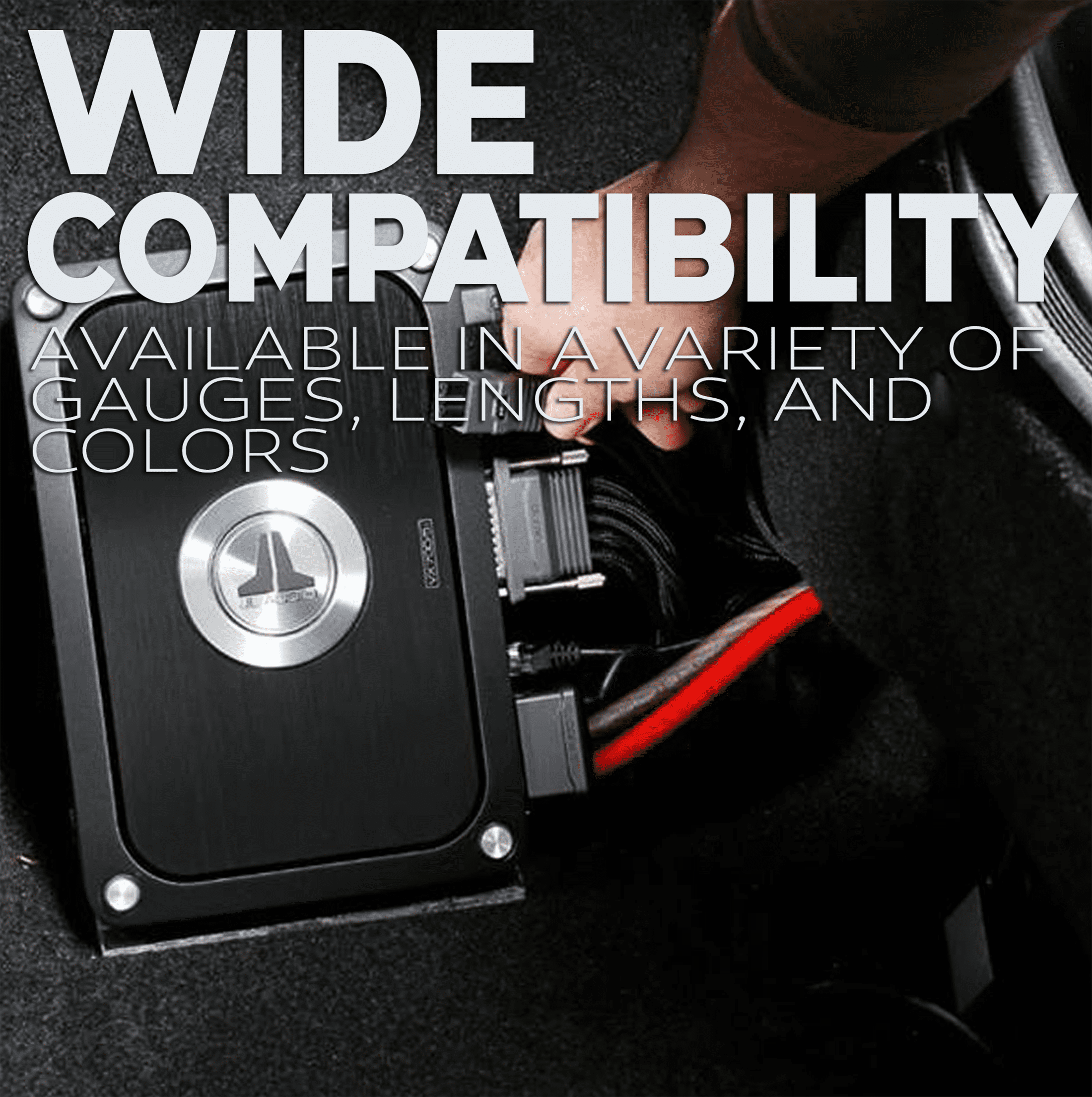 BEST CONNECTIONS 4 Gauge 50ft each, Black/Red Translucent Power/Ground Wire 100ft Pro