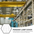 thumbnail image 3 of Pendant Lamp Cover Safety Ceiling Lamp Shade Metal Lampshade Explosion-proof LED Lamp Guard, 3 of 9