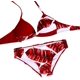 thumbnail image 2 of Traje de baño para mujer, 2 piezas, bikini triangular sexy, color sólido, cintura alta, traje de baño, bikinis de playa push-up, conjunto de traje de baño de moda, bikini brasileño sexy, talla grande JM, 2 of 5