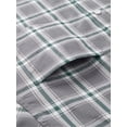 thumbnail image 4 of sogami Men's Plaid Button Up Shirts Comfort Long Sleeve Cotton Shirts Relaxed Fit, 4 of 9