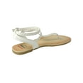 thumbnail image 5 of Alpine Swiss Womens Gladiator Sandals Braided T-Strap Slingback Roman Flats, 5 of 6
