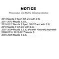 thumbnail image 2 of Transit Auto Front Disc Brake Rotors and Ceramic Pads Kit for Car Mazda 3 5 Sport K8A-104117, 2 of 11